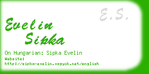 evelin sipka business card